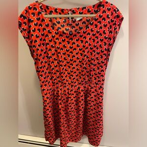 🌸 Old Navy Red Heart Print Women's Dress